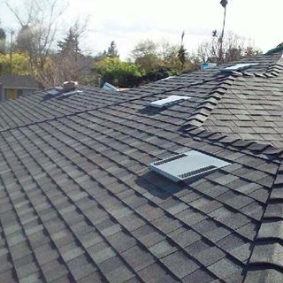 image of new roof with ventalation