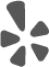 gray Yelp logo
